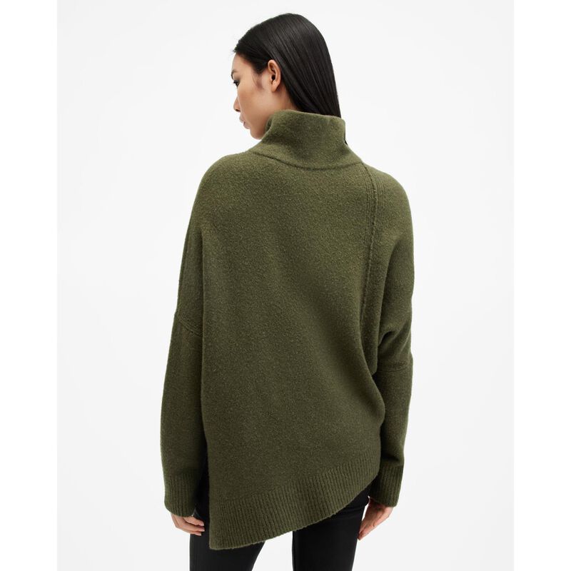 AllSaints Lock Roll Neck Relaxed Fit Jumper image number 1